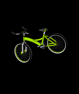 bicicleta 3d impressão modelo chovendo 3d print model - Mito3D
