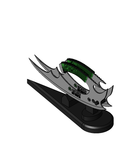 Biogefährdung Messer Cuchillo 3d Modell danke 3D print model - Mito3D