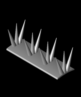 bird spikes curved ridge tile 3d model thangs 3d print model - Mito3D