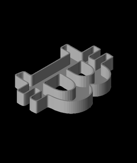 bitcoin organizzatore vassoio alexaldridge arti divertimento 3d print model - Mito3D