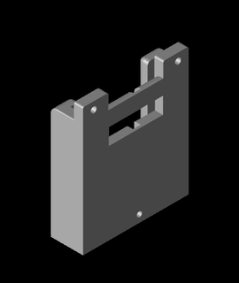 black&decker 18v battery holder wall moun 3d print model - Mito3D