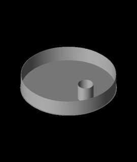 black circle white dot nestab 3d print model - Mito3D
