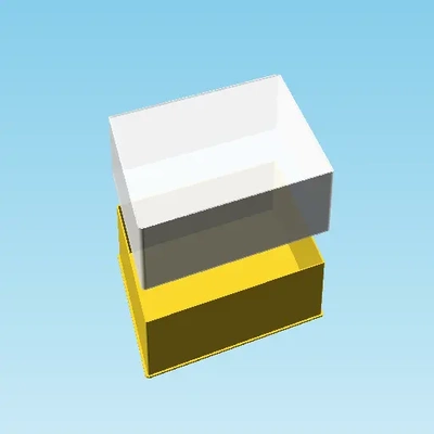 negro pastilla anidable caja v1 3d by ppac on gracias 3d print model - Mito3D