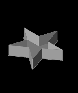 negro estrella anidable caja v1 ppac 3d print model - Mito3D