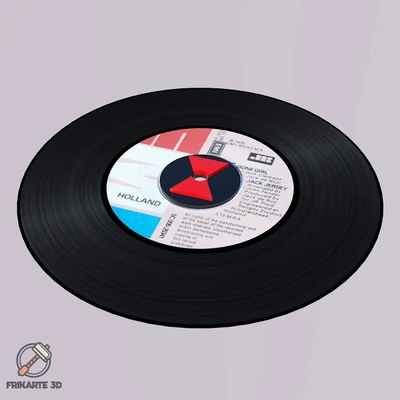 noir veuve 45 record adaptateur 3d by frikarte3d merveille 3d print model - Mito3D