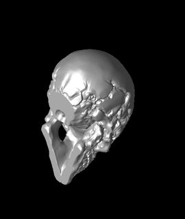 kör kafatası heykel sanatlar eğlence 3d print model - Mito3D