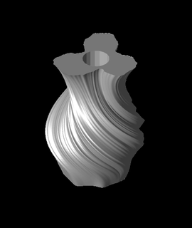blossom lamp shade vase mode 3d print model - Mito3D