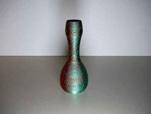 blox vase 3d by printbunny pixélisé art 3d print model - Mito3D