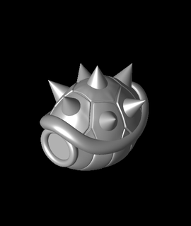 blue spiked shell elialexhawkins 3d print model - Mito3D