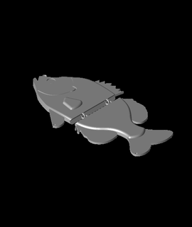 crapet arlequin pêche leurre 3d modèle jkeatz 3d print model - Mito3D