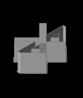 bluetooth symbol nestable box v1 3d print model - Mito3D