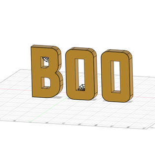 boo decoration - theethetree 3d print model - Mito3D