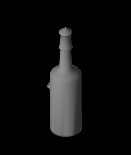 bottleobj base 3d print model - Mito3D