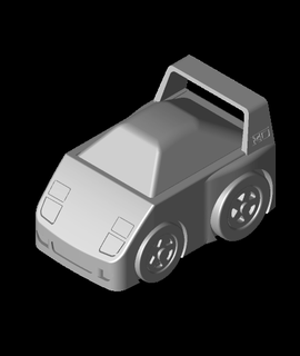 box car racer - ferrari f40 sliding 3d print model - Mito3D
