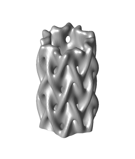 trançado Relva vaso pequeno casa jardim 3D print model - Mito3D