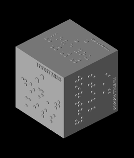 braille vengeurs cube franchement construit 3d modèle 3d print model - Mito3D