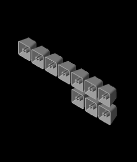 braille Nombres 0 9 jex7 3d print model - Mito3D