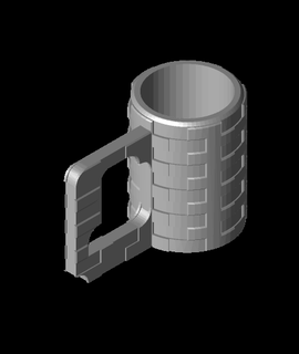 brickwork 330ml supports neede Food & Drink 3d print model - Mito3D