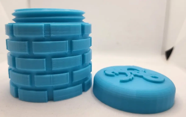 brickwork style dice screw tub designs - 3d by oddity on thangs 3d print model - Mito3D