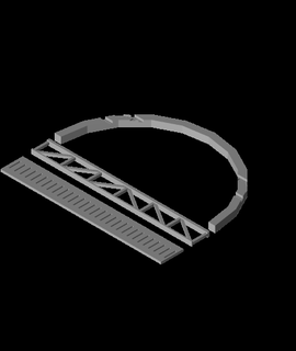 Brücke parametrisch anpassbar 3d print model - Mito3D