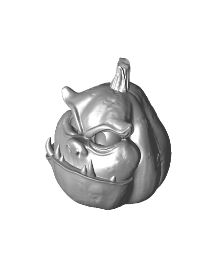 brute pumpkin 3D print model - Mito3D