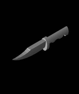 dólar 120 caza cuchillostl 3d modelo gracias 3d print model - Mito3D