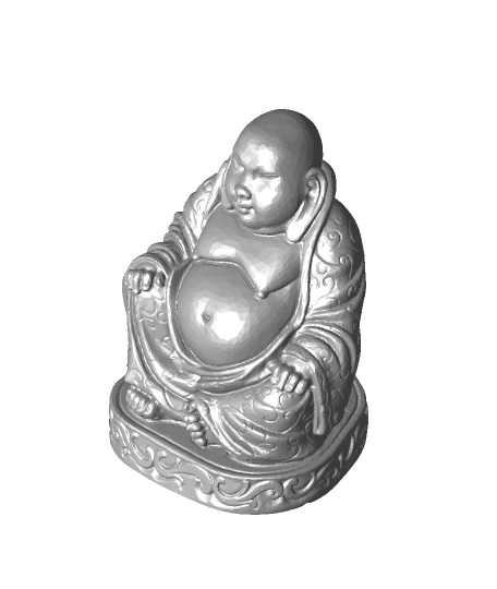 Bouddha statue plat 3D print model - Mito3D