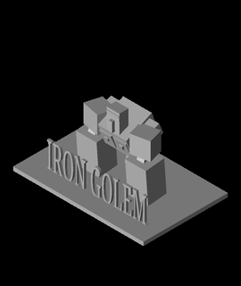 in forma ferro golem 3d modello jacksonwest916 grazie 3d print model - Mito3D