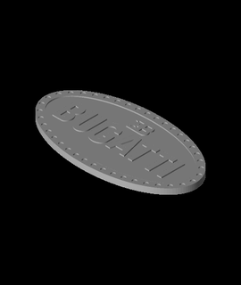 bugatti logo caddesignwork 3d print model - Mito3D