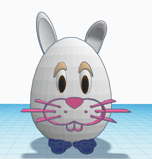 bunny eggstl - solarp 3d print model - Mito3D