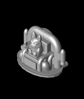 bunny throne built bot 3d print model - Mito3D