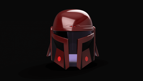 bushido - custom post imperial helmet starbug props 3d print model - Mito3D