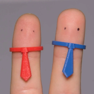 iş kravat lil'hats'n'stuff 3d by teşekkürler düğüm eşarp mini minyatür küçük şapkalar n oyuncak bebek aksiyon şekil heykelcik 3d print model - Mito3D