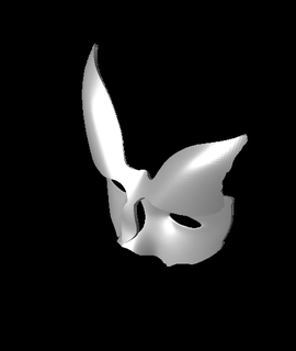 Schmetterling Maske Träger Kunst Unterhaltung 3d print model - Mito3D