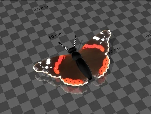 butterfly schmetterling - 3d by syzguru11 on thangs 3d print model - Mito3D