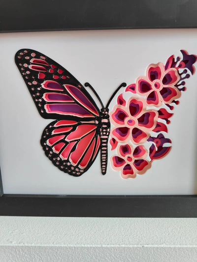 mariposa sombra caja 3d by artesano on gracias 3d print model - Mito3D