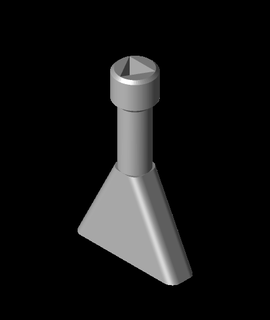 kabine anahtar üçgen iş Sanayi 3d print model - Mito3D