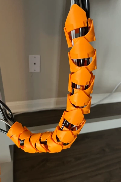 câble serpent 3d by hydrogen31415 3d print model - Mito3D