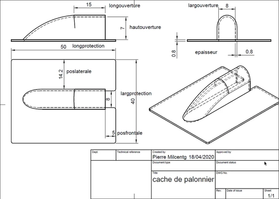 cache de palonnier parametric fusion 360 - 3d by pir on thangs 3d print model - Mito3D