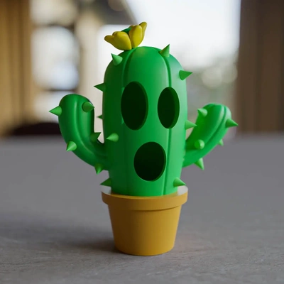 kaktus monster 3d by matb on danke 3d print model - Mito3D