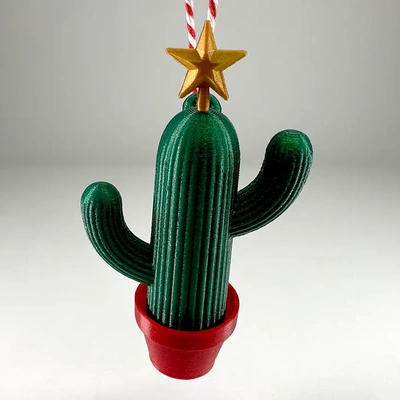 cactus ornamento regalo carta titolare supporto 3d by cm design on grazie 3d print model - Mito3D