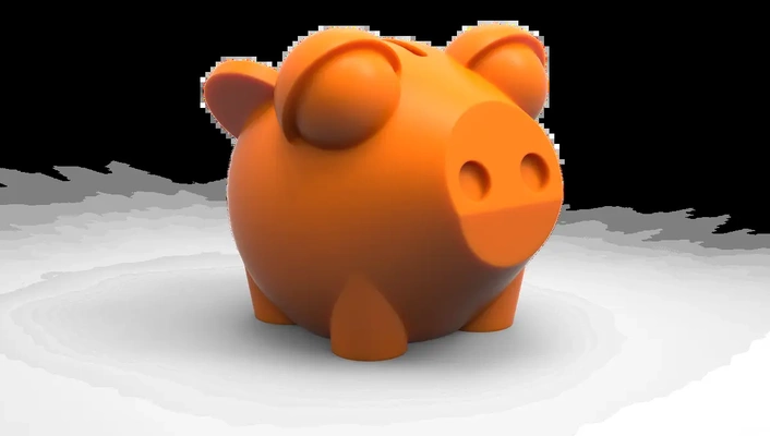 cadhobby flying piggy bank - 3d by on thangs 3d print model - Mito3D