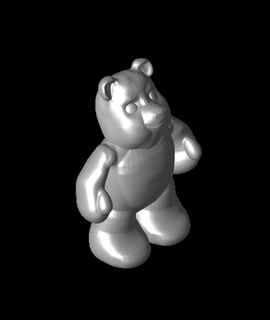 calibear v2 smoother hder keychain bobble 3d print model - Mito3D