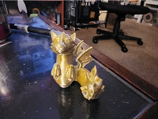 calibration baby wolf-dragon - 3d by kyuubinight on thangs 3d print model - Mito3D