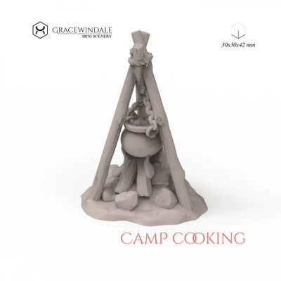 acampamento cozinhando 3d by gracewindal on 3d print model - Mito3D