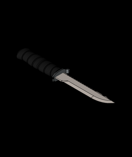 camping knife 3d model adibkallel2 thangs 3d print model - Mito3D