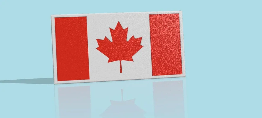 canadian flag - 3d by asseenon on thangs 3d print model - Mito3D