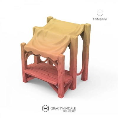 canvassed market stall - 3d by gracewindale on thangs 3d print model - Mito3D