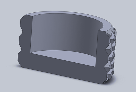 cap screw knurling - forfun 3d print model - Mito3D
