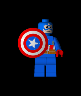 Kapitän Amerika Lego 3d Modell Robinja danke 3d print model - Mito3D